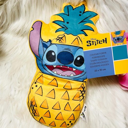 Disney Lilo és Stitch, A csillagkutya Ananas formapárna, díszpárna 34x21 cm