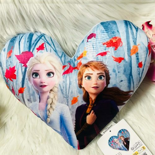 Disney Jégvarázs Leaf formapárna, díszpárna 35x30 cm Velúr