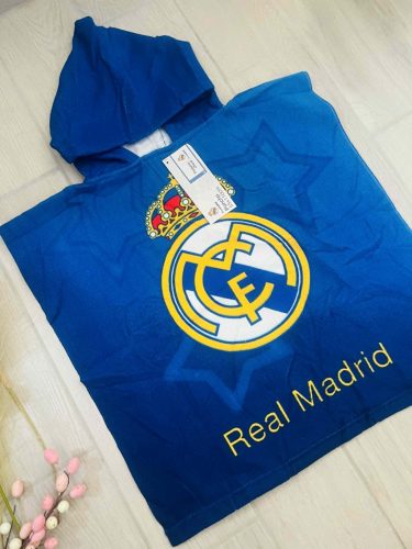 Real Madrid Star strand törölköző poncsó 55x110 cm