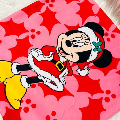 Disney Minnie Holly Karácsonyi párnahuzat 40x40 cm Velúr