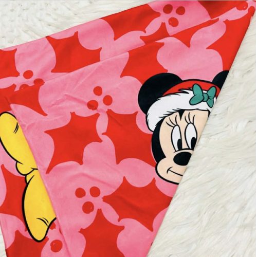 Disney Minnie Holly Karácsonyi párnahuzat 40x40 cm Velúr