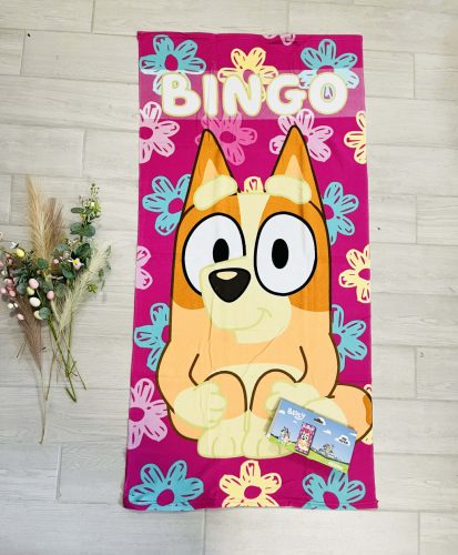 Bluey Bingo fürdőlepedő, strand törölköző 70x140cm