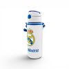 Real Madrid Emblem alumínium szívószálas kulacs akasztóval 600 ml
