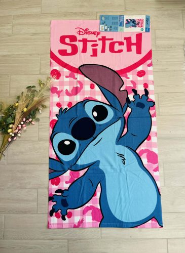 Disney Lilo és Stitch, A csillagkutya Pink Fun fürdőlepedő, strand törölköző