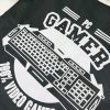 Gamer Black párnahuzat 40x40 cm