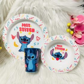   Disney Lilo és Stitch, A csillagkutya Just étkészlet, micro műanyag szett, pohárral 260 ml