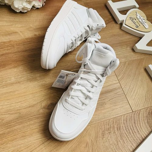 Adidas HOOPS 3.0 K magas szárú fehér cipő 