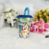 Bluey szívószálas műanyag pohár 430ml
