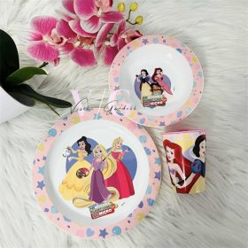   Disney Hercegnők True étkészlet, micro műanyag szett bögrével 350 ml