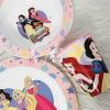 Disney Hercegnők True étkészlet, micro műanyag szett bögrével 350 ml