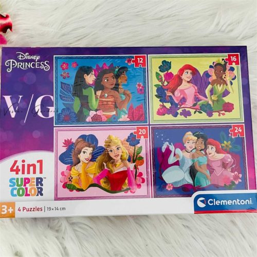 Disney Hercegnők Whimsical 4 az 1-ben puzzle Clementoni