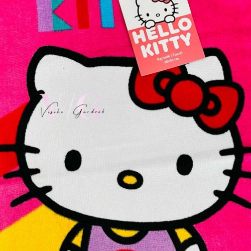 Hello Kitty Rainbow kéztörlő, arctörlő, törölköző 30x50 cm