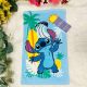 Disney Lilo és Stitch, a csillagkutya Ananas kéztörlő, arctörlő, törölköző 30x50cm