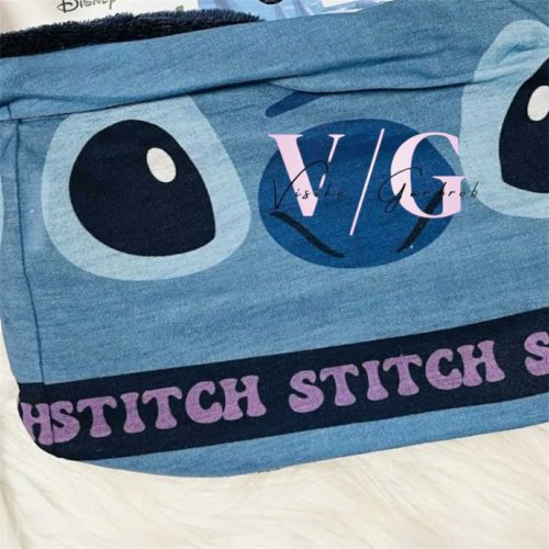 Liloés Stitch kék gyerek sál, snood