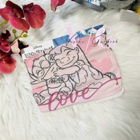 Lilo és Stitch rózsaszín gyerek sál, snood