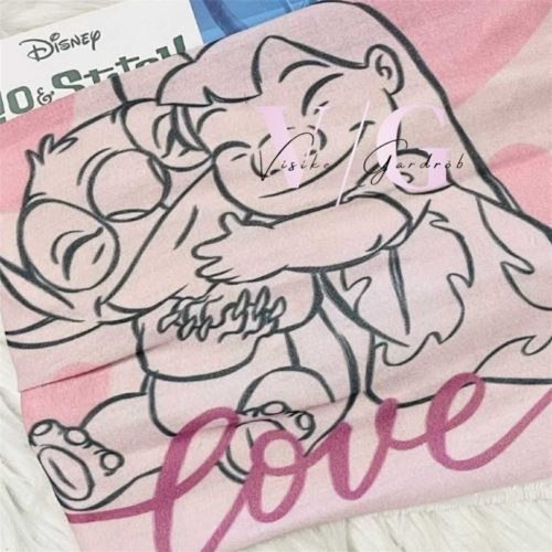 Lilo és Stitch rózsaszín gyerek sál, snood