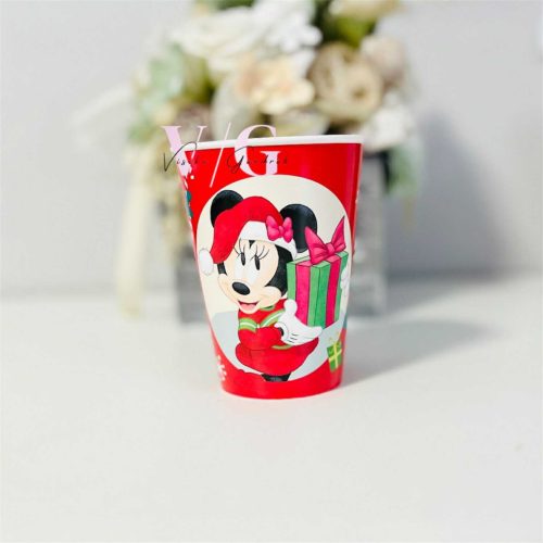 Disney Minnie and Mickey Karácsonyi műanyag pohár 260 ml