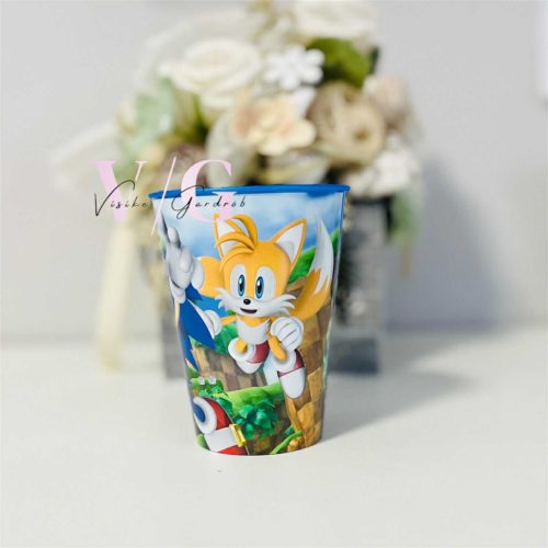 Sonic a sündisznó műanyag pohár 260ml