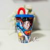 Superman Savior szívószálas pohár, műanyag 430 ml