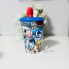 Superman Savior szívószálas pohár, műanyag 430 ml